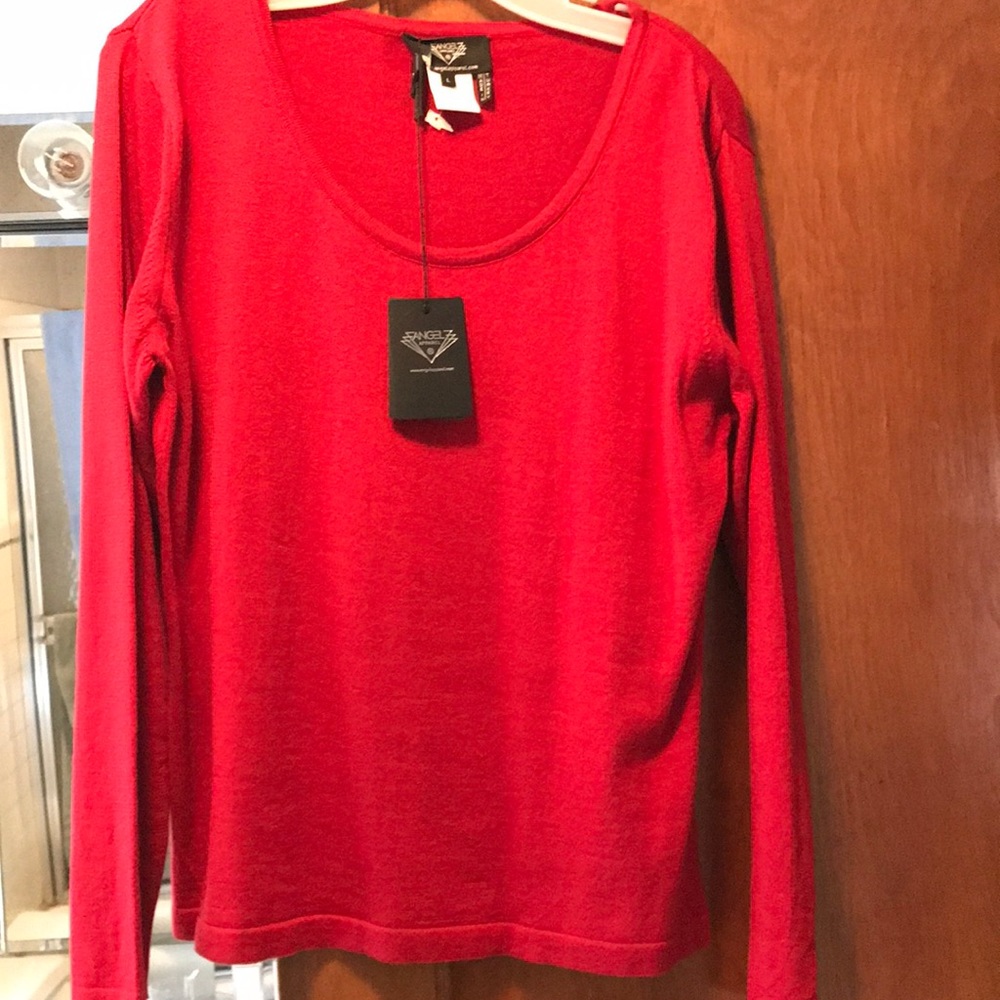 Scoop Neck Red Top NWT